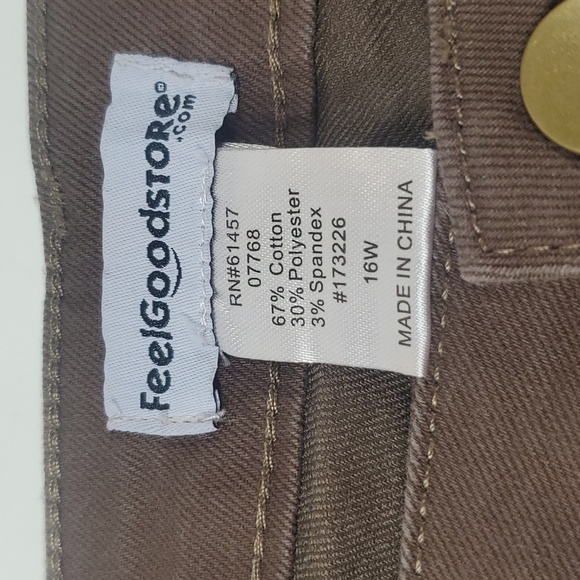 FeelGoodStore Basic Brown Jeans - Picture 6 of 6